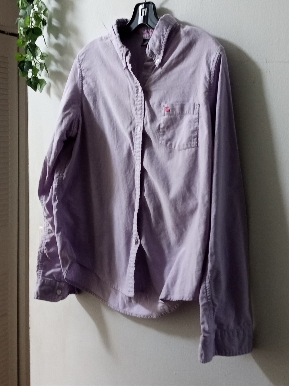 Kids Button-Down Shirt in Light Lavender